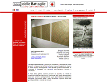 Tablet Screenshot of galleriabattaglie.it